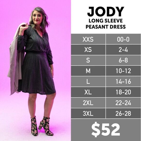Lularoe Jody Peasant Dress - Size Small - Picture 3 of 3